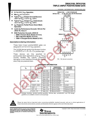 SN74LV10ADE4 datasheet  